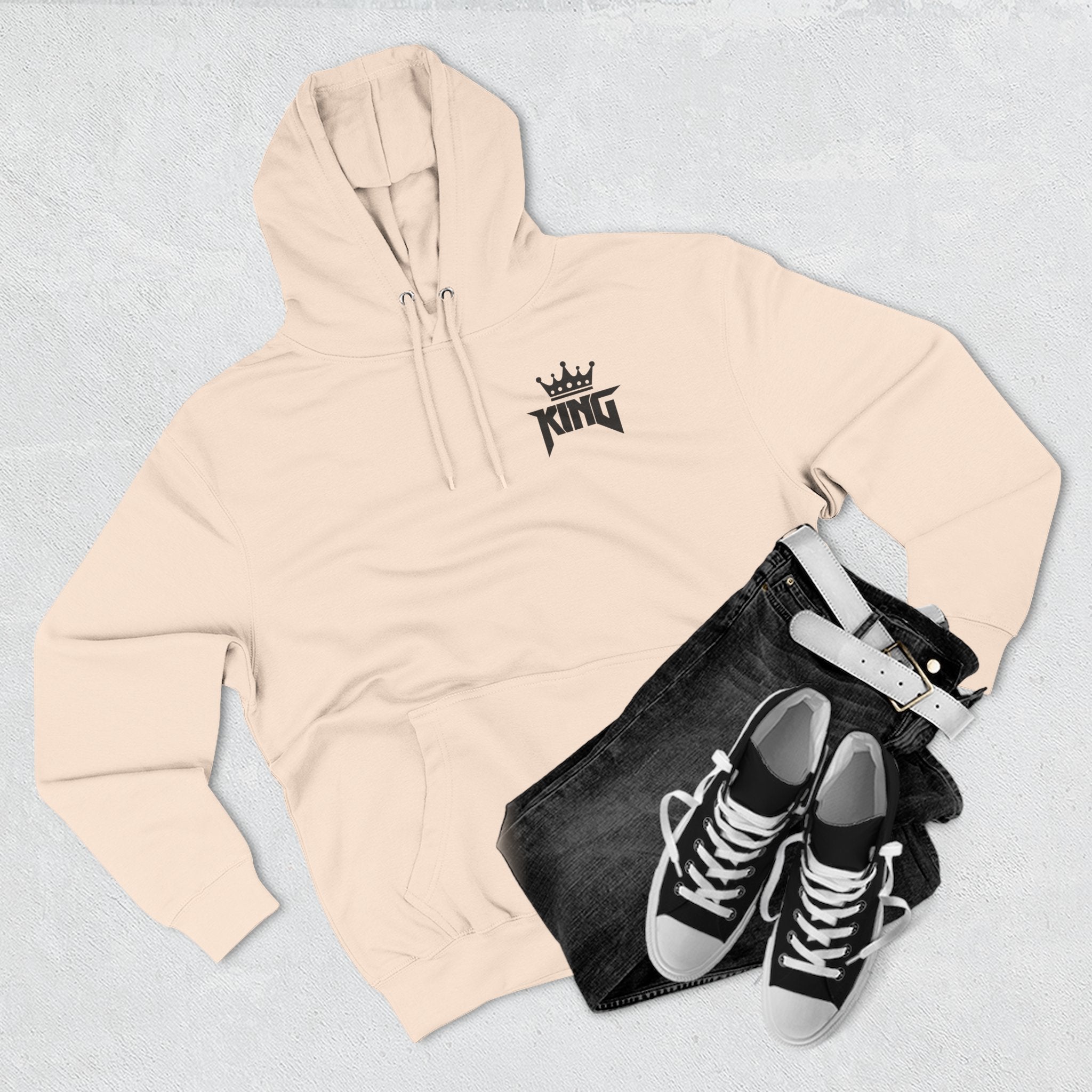 King Fleece Hoodie - Plain Design