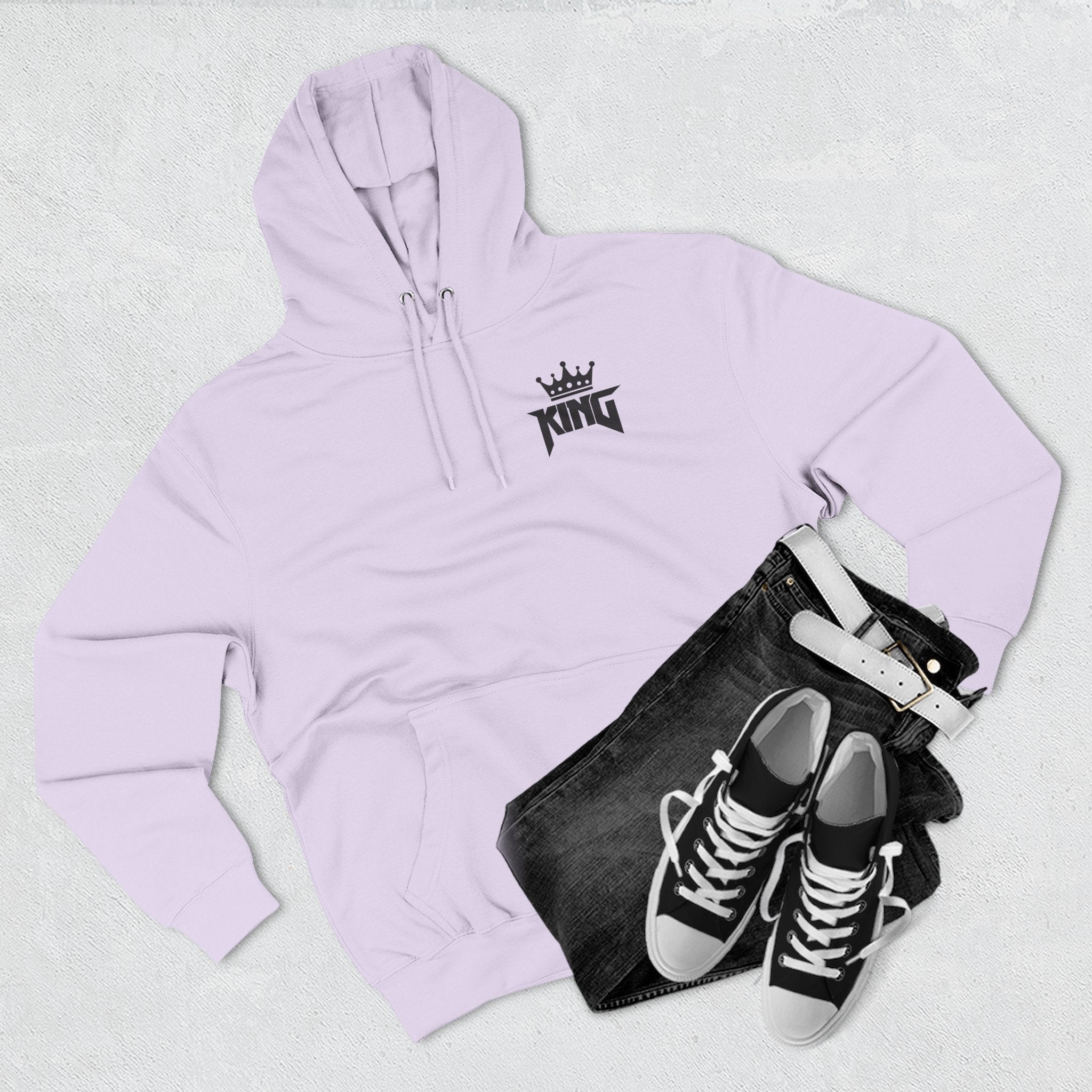 King Fleece Hoodie - Plain Design